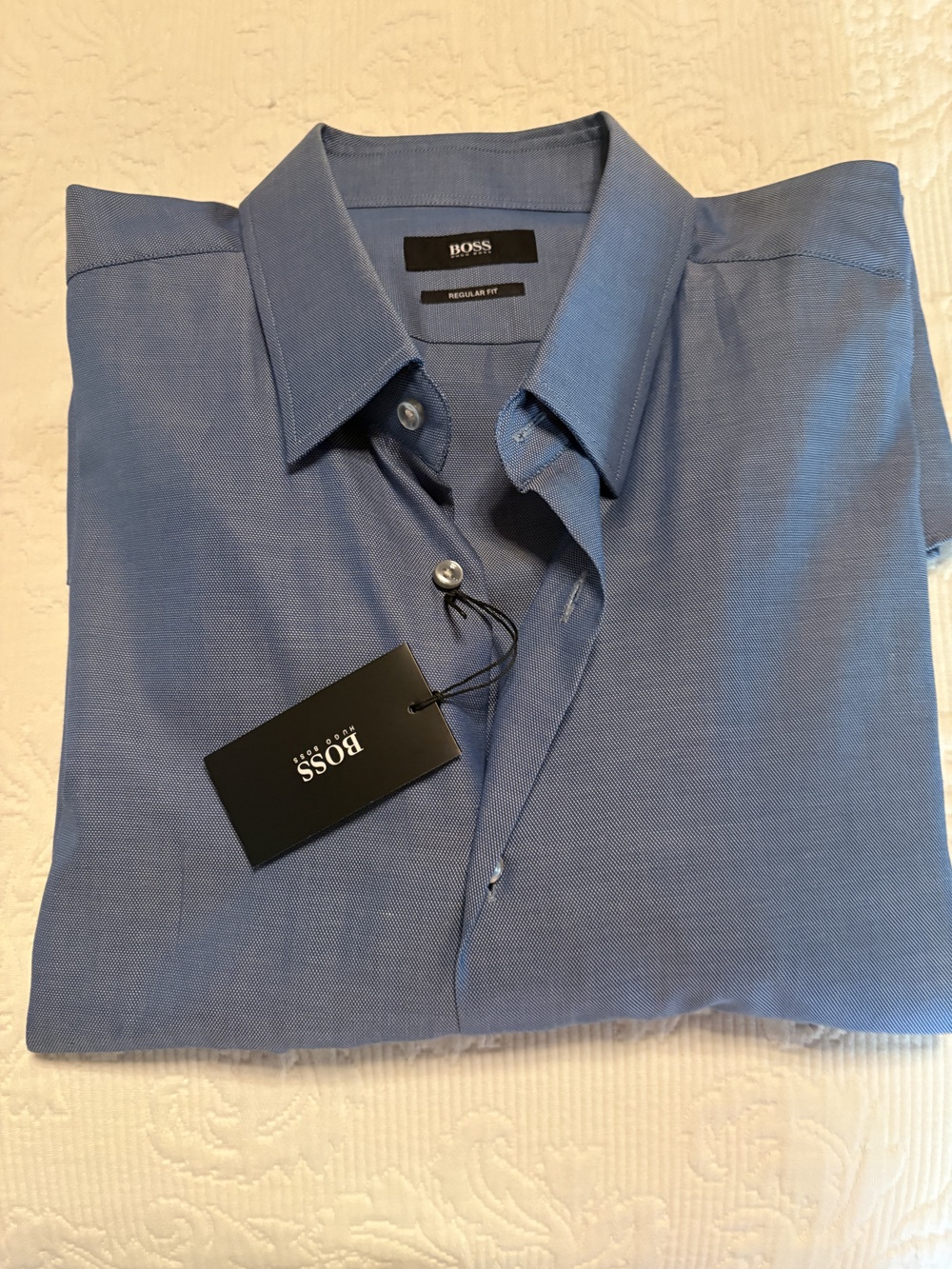 Hugo Boss Men long sleeve dress shirt, new with tag, neck 17